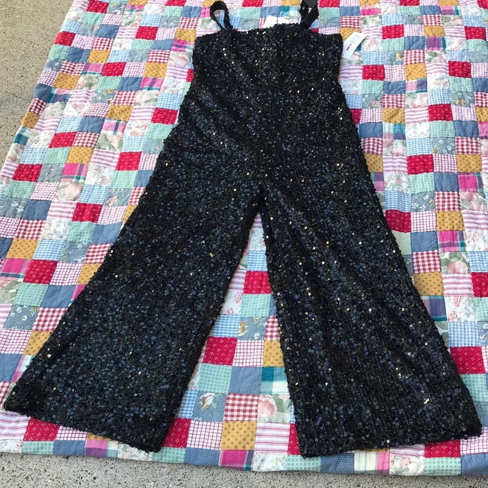 🏇 Bardot Briony Black Sequin Jumpsuit